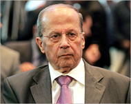 Michel Aoun returned to Lebanonin May after 14 years in exile