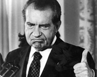 Nixon resigned in August 1974 after the Watergate expose 