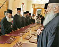 The Greek Orthodox Church hasappointed a temporary leader 