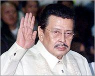 Joseph Estrada was forced from office by popular pressure