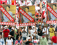 Filipino protesters wantPresident Arroyo to step down