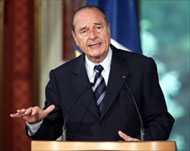 Chirac expressed France's solidarity and support to Britain