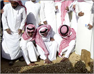 King Fahd was buried in an unmarked grave on Tuesday 