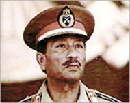 Anwar al-Sadat, was Egypt's president from 1970 to 1981