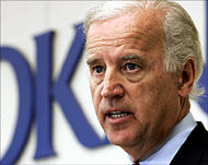 Top US Democrat Senator Joseph Biden urged Rumsfeld to go