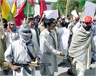 In Quetta, tribe members demanded the release of their leader