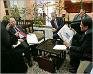 An Arab League delegation ismeeting with resistance in Iraq