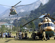 The UN says more than 80 reliefhelicopters are in use