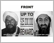 Al-Zawahiri (L) is second in command after bin Laden (R) 