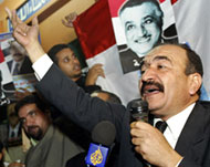 Kamal Abu Aita, a candidate ofthe Kefaya opposition, at a rally