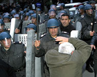 Azeris have protested againstthe elections in the capital, Baku