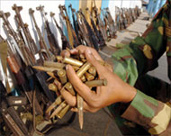 About 15,000 fighters have so farjoined the disarmament process