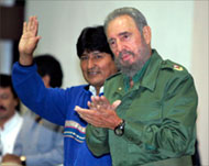 
Evo Morales (L) is Bolivia's first indigenous president Evo Morales (L) is Bolivia's first indigenous president 