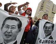 Though a wanted man, Fujimori is popular among Peru's poor