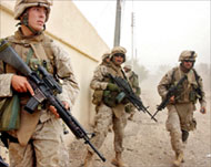 A US marine was fatally woundedduring combat in Falluja