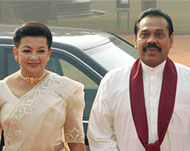 New president Rajapakse (R) hasbeen unexpectedly moderate 