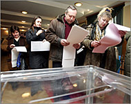 The length of the ballot paper had some voters foxed
