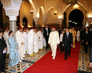 Hu Jintao is welcomed in Rabat