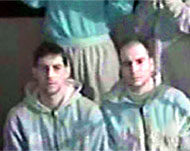 The pair were shown on a video released by their captors