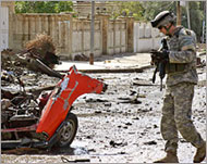 The latest attack raised the US casualties in Iraq to at least 2414