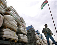 The Palestinian population isheavily dependent on foreign aid