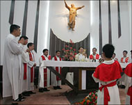Bishop Zhan celebrated masson Sunday 