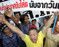 Weeks of protests promptedThaksin to call the snap election