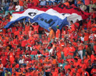 A sea of orange: Dutch fans prepare to celebrate