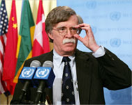 US ambassador John Bolton saidthe resolution was 'unbalanced'