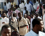 The Islamic courts militia controlsMogadishu and southern Somalia 