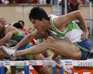 Liu Xiang in action