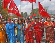 The Maoists were prominent inrecent anti-monarchy protests