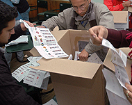 The vote-counting processdescended into confusion