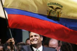 Ecuador presidential candidate, Rafael Correa