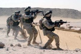 US troops training for deployment to Iraq