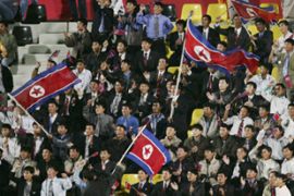 North Korea Fans Asian Games