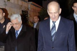 Mahmoud Abbas meets Ehud Olmert