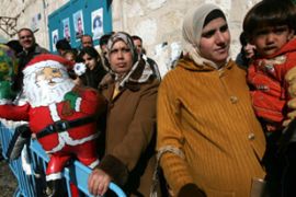Palestinians celebrate Christmas