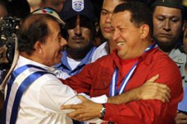Daniel Ortega and Hugo Chavez