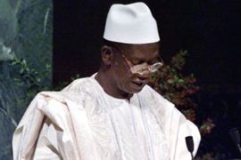 Lansana Conte headshot, as Guinea President, photo