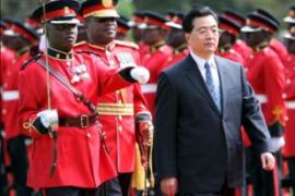China President Hu Jintao visit Africa