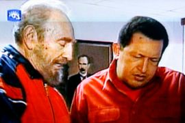 Fidel Castro meets Hugo Chavez