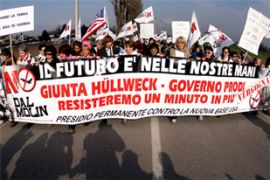Vicenza protesters