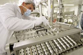 Bayer pill factory