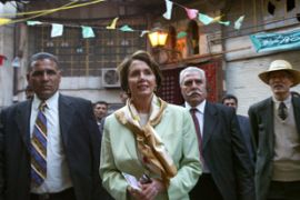 US House Speaker Nancy Pelosi and the congressional delegation visit Damascus' old city 03 April 2007