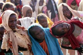 Darfur children exercise