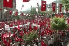 Secular protests in Manisa, Turkey