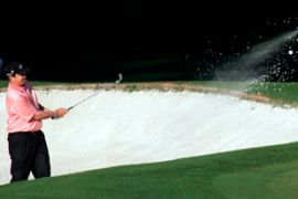 bunker shot golf