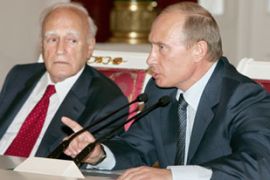 Vladimir Putin and Greek president