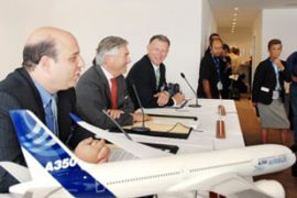 Airbus executives at air show